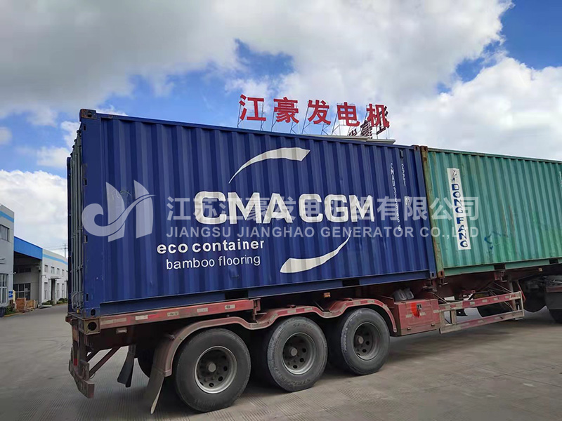 两台400KW玉柴低噪音柴油发电机组发货中东